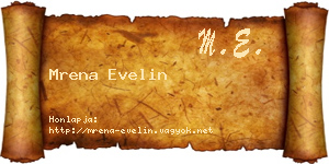 Mrena Evelin névjegykártya